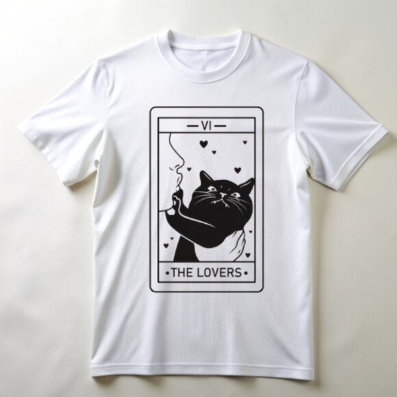 Tops - Tarot Cat Shirt Witchy Cat Shirts Tarot Card Lovers Shirt